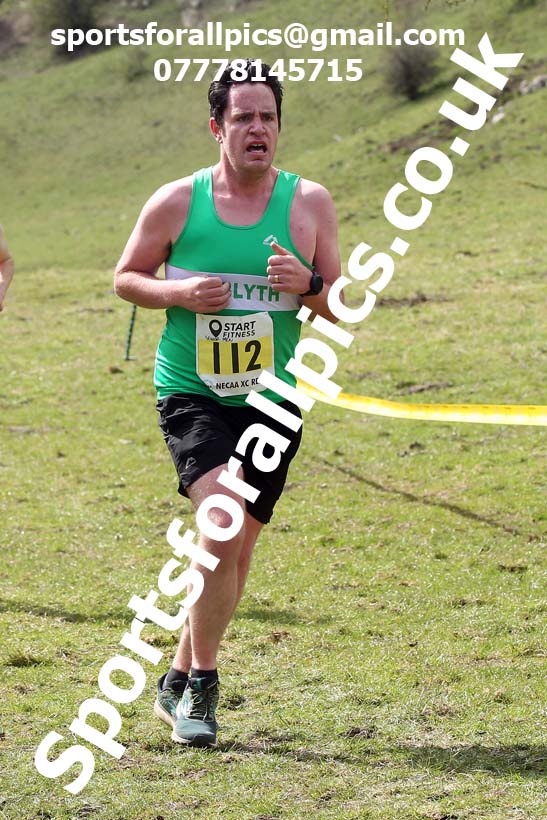 Masters men 2021 NECAA Cross Country Relays, Thornley Farm, Peterlee, Saturday, April 10th. Photo: David T. Hewitson/Sports for All Pics